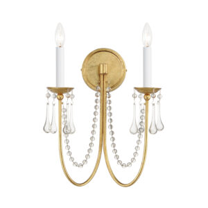 Maxim Lighting Plumette 2-Light Wall Sconce w Crystal