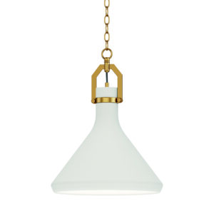 Maxim Lighting Lumi 13" White Plaster Pendant
