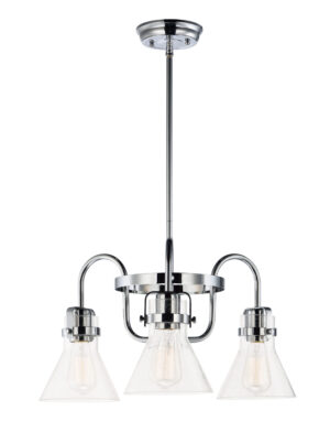 Maxim Lighting Seafarer 3-Light Chandelier With Bulbs