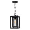 Mulvane 1 Light Black Outdoor Hanging Light