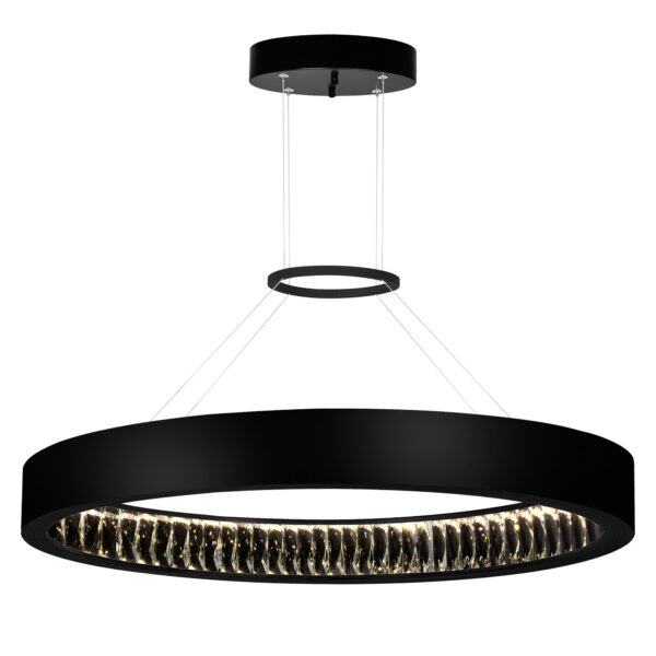 Rosalina LED Chandelier With Matte Black Finish