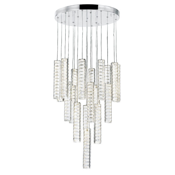Celina LED Chandelier With Chrome Finish