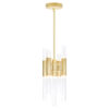 Orgue 9 Light Mini Pendant With Satin Gold Finish