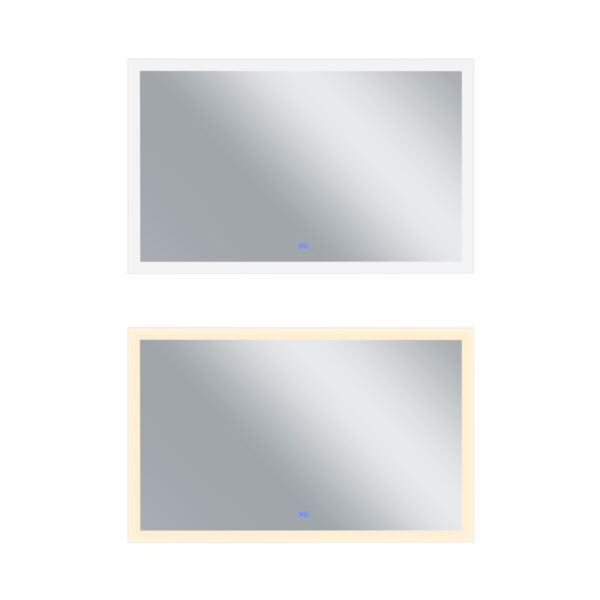 Abigail Rectangle Matte White LED 70 in. Mirror From our Abigail Collection