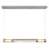 Neva 36 in LED Integrated Satin Nickel Chandelier