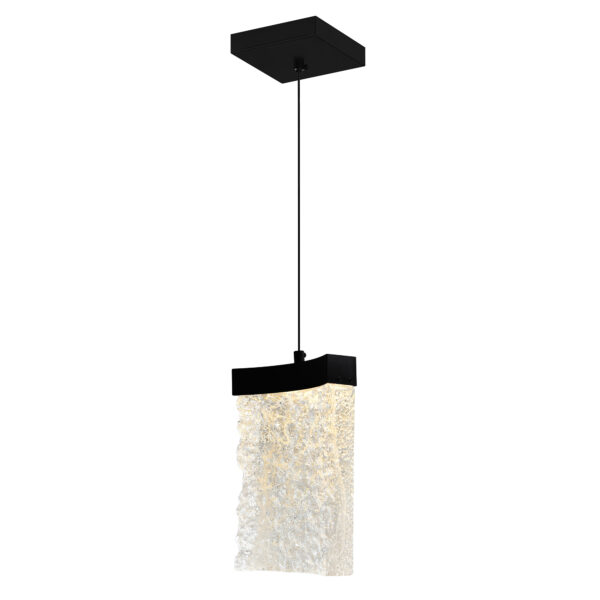 Lava Integrated LED Black Mini Pendant