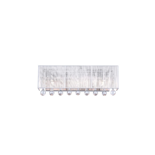 Water Drop 3 Light Vanity Light With Chrome Finish