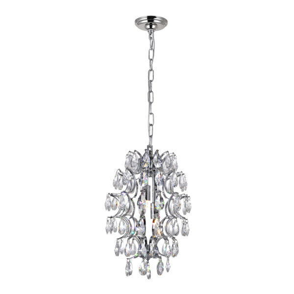 Charismatic 2 Light Down Mini Pendant With Chrome Finish