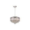 Radiant 9 Light Drum Shade Chandelier With Chrome Finish