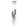 Extended 3 Light Down Mini Pendant With Chrome Finish