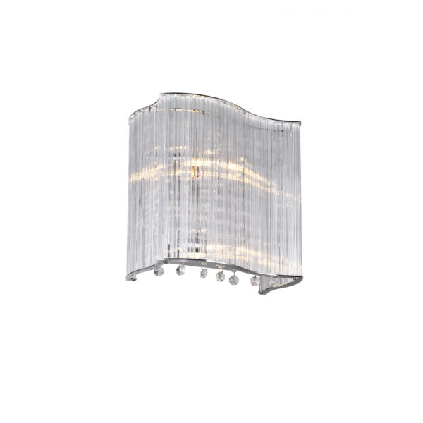 Elsa 2 Light Wall Sconce With Chrome Finish
