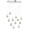 Perrier 12 Light Multi Light Pendant With Chrome Finish