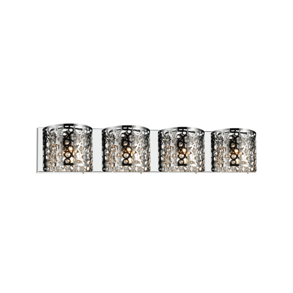 Bubbles 4 Light Vanity Light With Chrome Finish