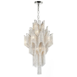 Daisy 17 Light Down Chandelier With Chrome Finish