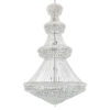 Empire 42 Light Down Chandelier With Chrome Finish