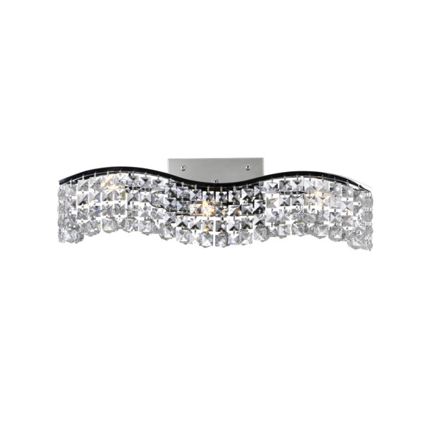 Glamorous 3 Light Vanity Light With Chrome Finish