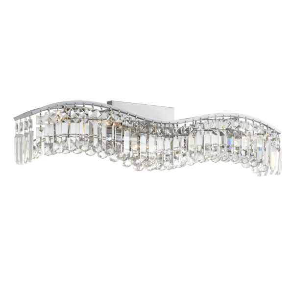 Glamorous 5 Light Vanity Light With Chrome Finish