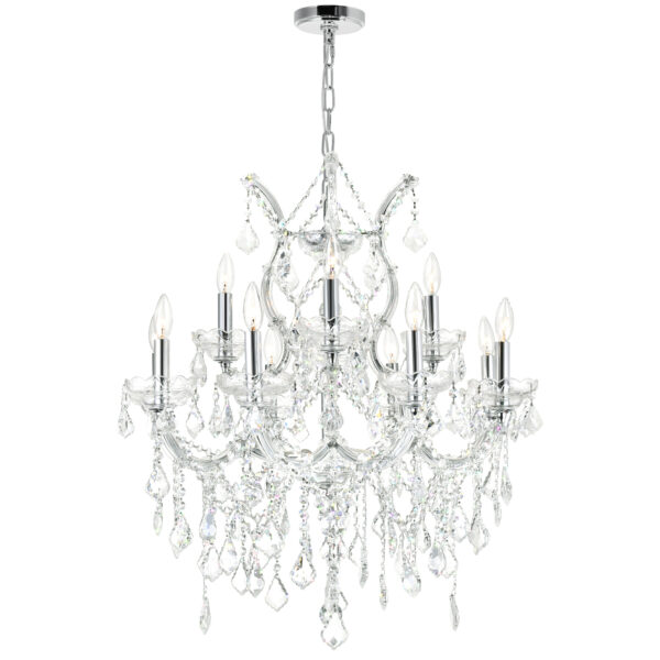 Maria Theresa 13 Light Chandelier With Chrome Finish