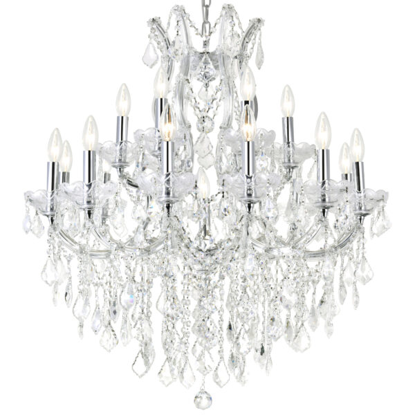 Maria Theresa 19 Light Chandelier With Chrome Finish