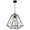 Bagheera 1 Light Down Pendant With Black Finish