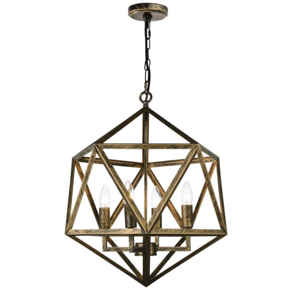 Amazon 4 Light Pendant With Antique forged copper Finish
