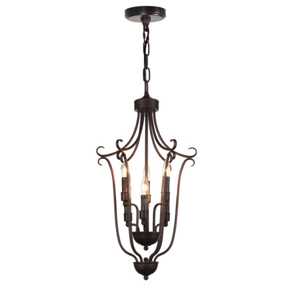 Maddy 6 Light Chandelier With Oil Rubbed Brown Finish