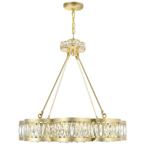 Nova 8 Light Chandelier With Champagne Finish