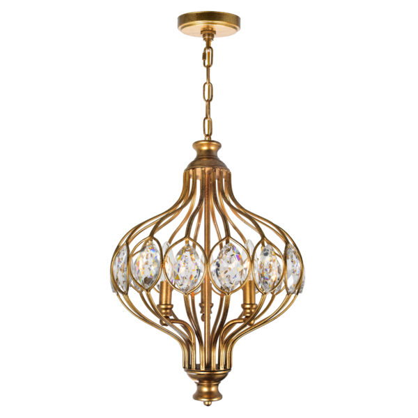 Altair 3 Light Chandelier With Antique Bronze Finish