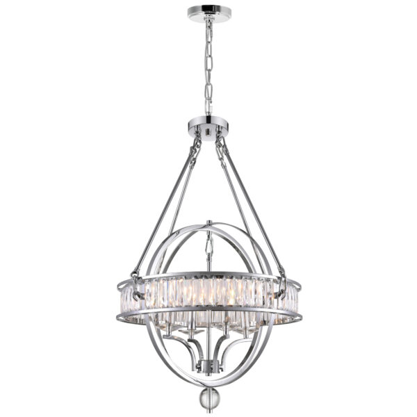 Arkansas 4 Light Chandelier With Chrome Finish