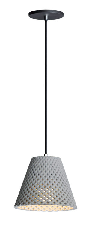 Maxim Lighting Woven 1-Light Concrete Pendant