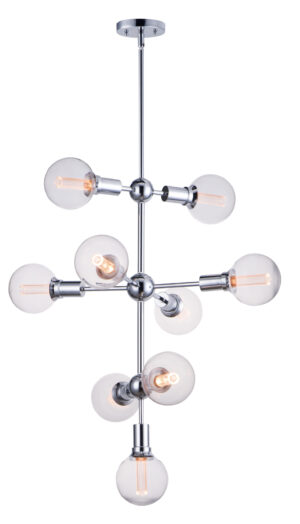Maxim Lighting Molecule 9-Light Pendant with G40 CL LED Bulbs