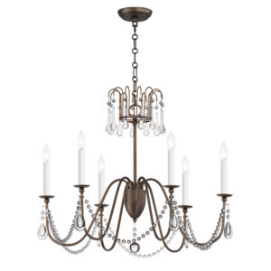 Maxim Lighting Plumette 6-Light Chandelier w Crystal