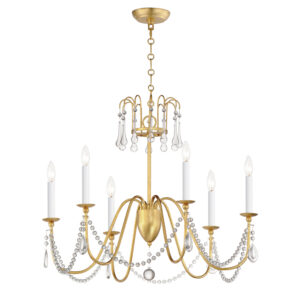 Maxim Lighting Plumette 6-Light Chandelier w Crystal