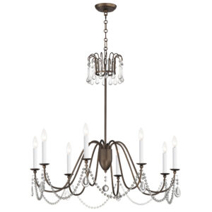 Maxim Lighting Plumette 8-Light Chandelier w Crystal