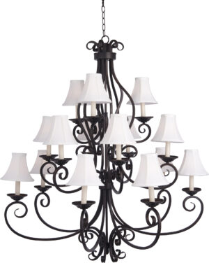 Maxim Lighting Manor 15-Light Chandelier with Shades