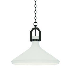 Maxim Lighting Lumi 16" White Plaster Pendant