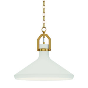 Maxim Lighting Lumi 16" White Plaster Pendant