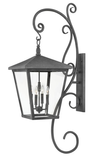 Hinkley Double XL Wall Mount Lantern with Scroll