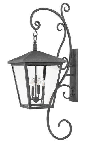 Hinkley Double XL Wall Mount Lantern with Scroll