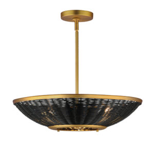 Maxim Lighting Rattan 20" 3-Light Pendant