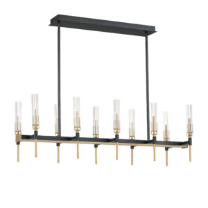 Maxim Lighting Flambeau 10-Light Linear LED Chandelier