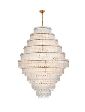 Emilia 42 inch Chandelier in Satin Gold