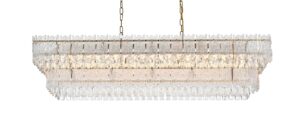 Emilia 50 inch Chandelier in Satin Gold
