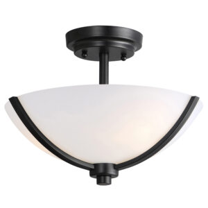 Maxim Lighting Deven 3-Light Semi-Flush Mount