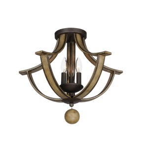 Maxim Lighting Basque 3-Light Semi-Flush Mount