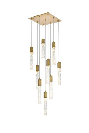 Aurora 20 inch Pendant in Satin Gold
