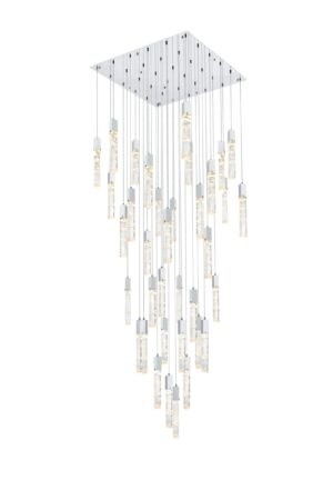 Aurora 42 inch Chandelier in Satin Gold
