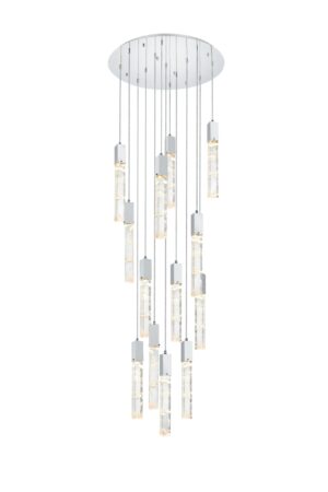 Aurora 30 inch Chandelier in Chrome