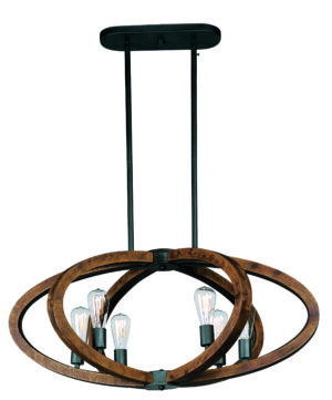Maxim Lighting Bodega Bay 6-Light Pendant w/Bulb
