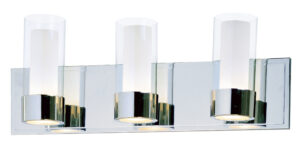 Maxim Lighting Silo 3-Light Bath Vanity With LED Bulbs